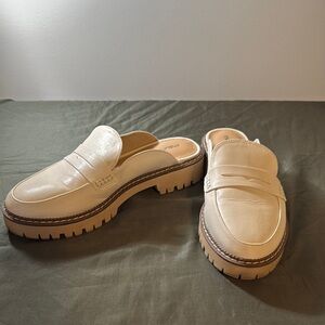 Maurices Cream Mules with Chunky Platform Sole, gently used, wore once.